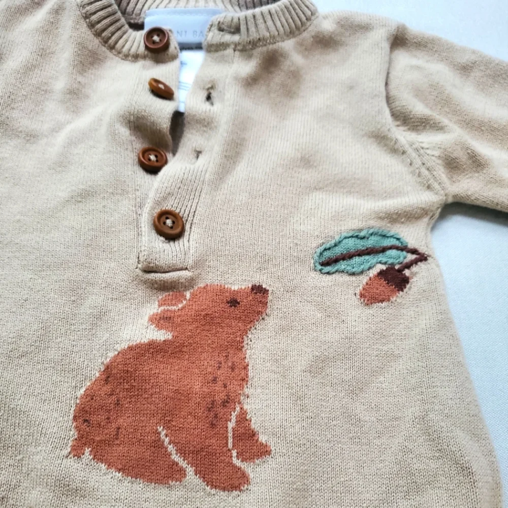 Elegant Baby Baby Layette Knit & Jumpsuit Set - Cotton Cashmere Sz 3 Months